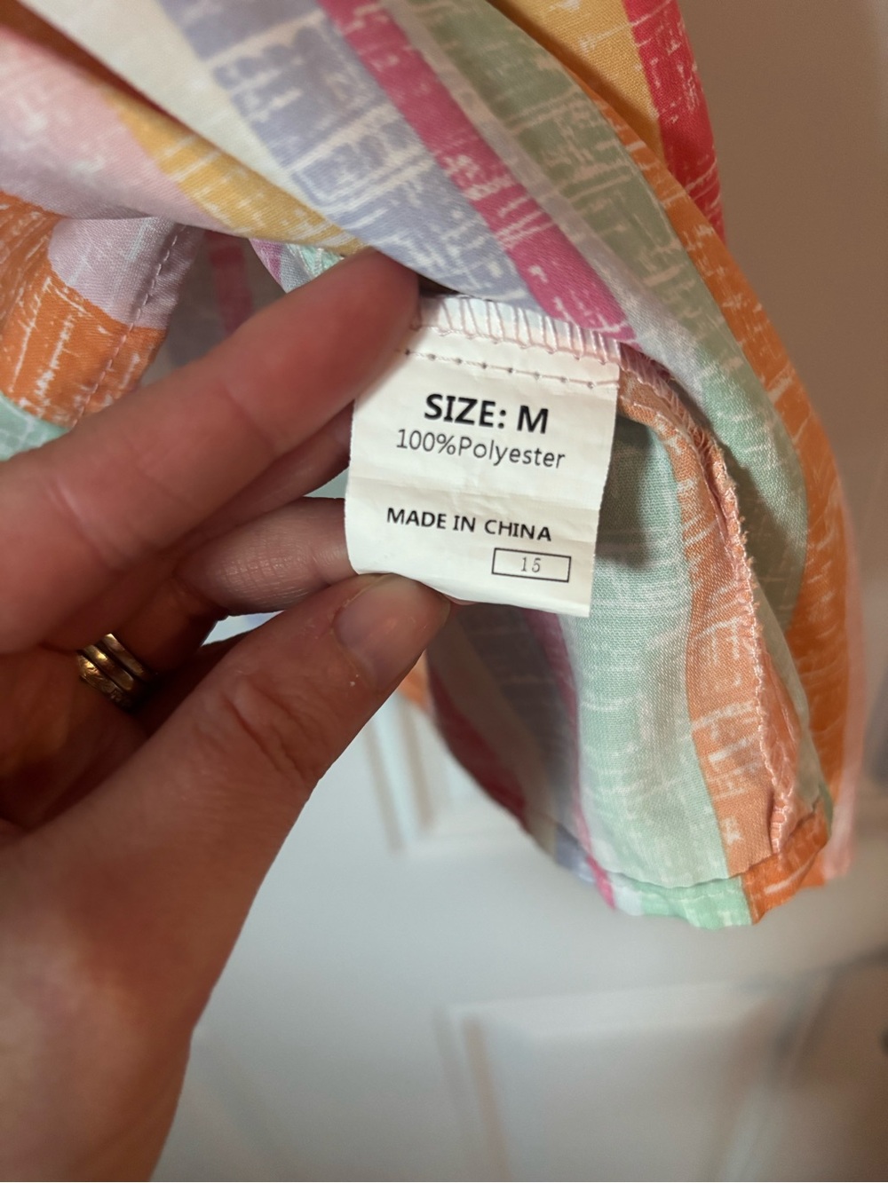 Amazon Striped Ruffle Sleeve Blouse - Pink & Orange - Picture 5 of 5